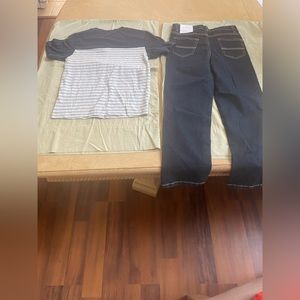 Tough skin Boys jeans and short sz 7 nwt